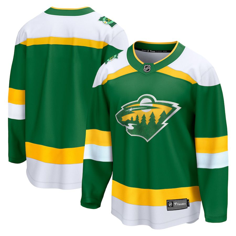 Men Minnesota Wild Fanatics Branded Green 2023-24 Alternate Premier Breakaway NHL Jersey->carolina panthers->NFL Jersey
